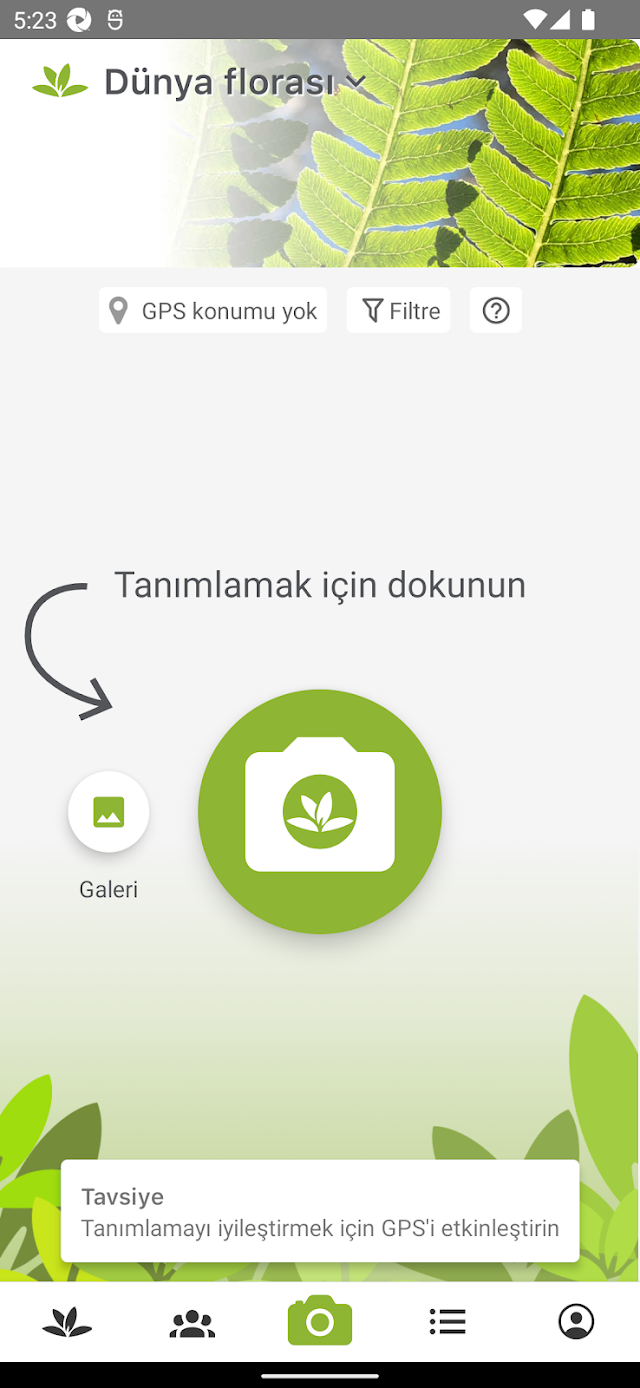 Bitki Tanımlama Uygulaması Resimleri