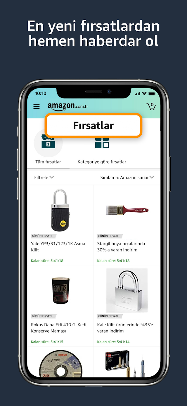 Amazon.com.tr Mobile Alışveriş Resimleri