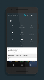 Nougat Quick Settings Resimleri