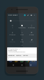 Nougat Quick Settings Resimleri