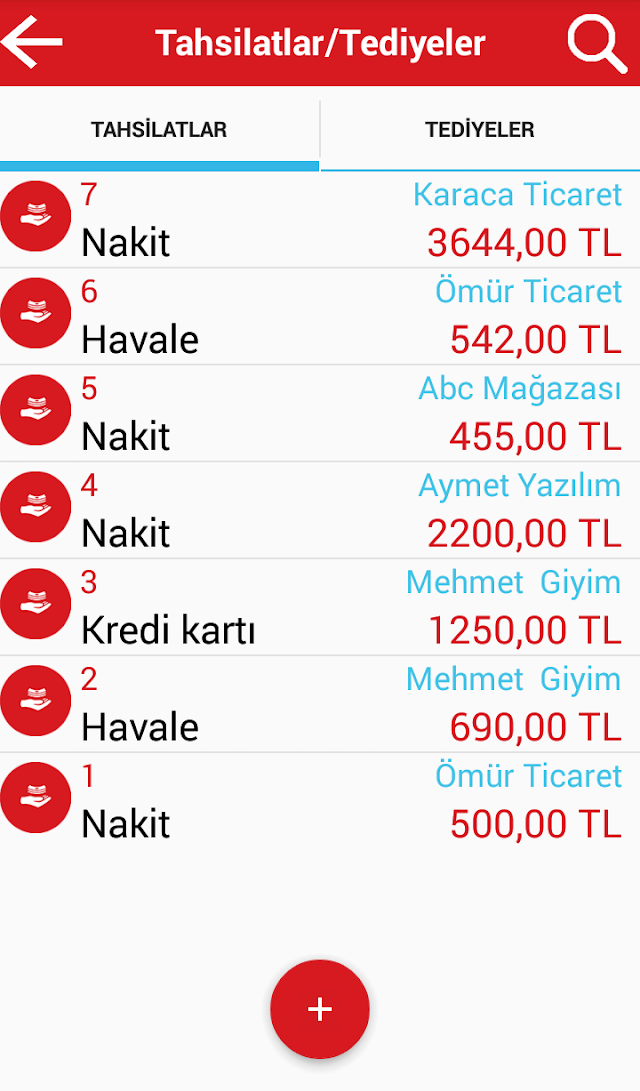 Aymet Mobil Muhasebe Programı Resimleri