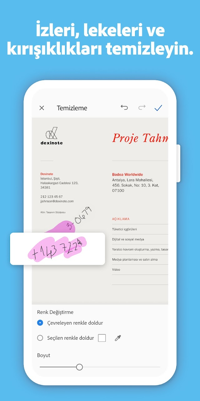 Adobe Scan: Belge Tarama Resimleri