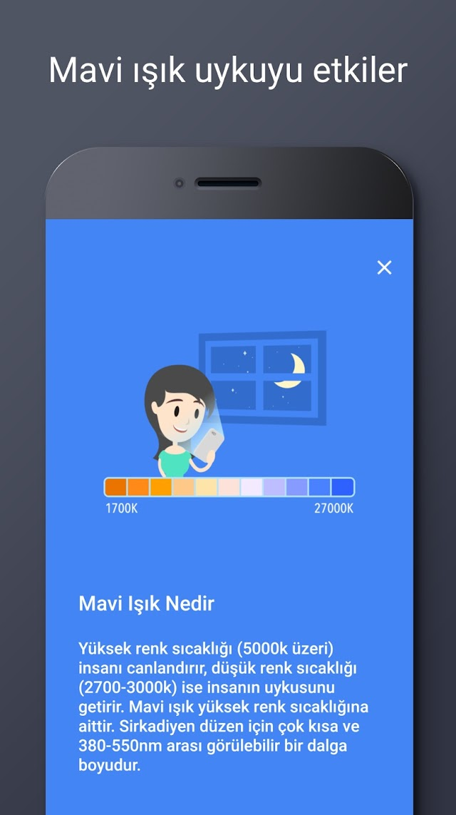 Mavi Işık Filtresi - Gece Modu Resimleri
