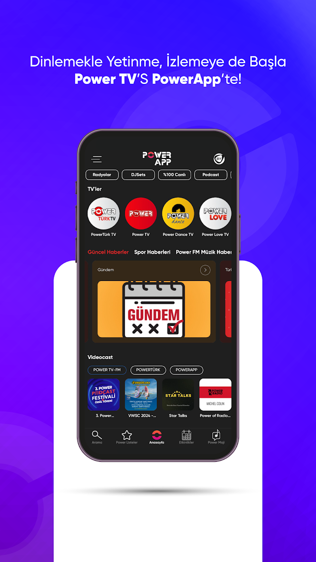 PowerApp: Radyo, Podcast, DJ Resimleri
