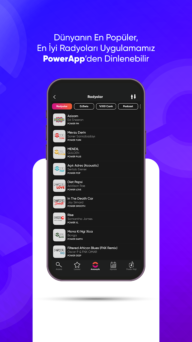 PowerApp: Radyo, Podcast, DJ Resimleri