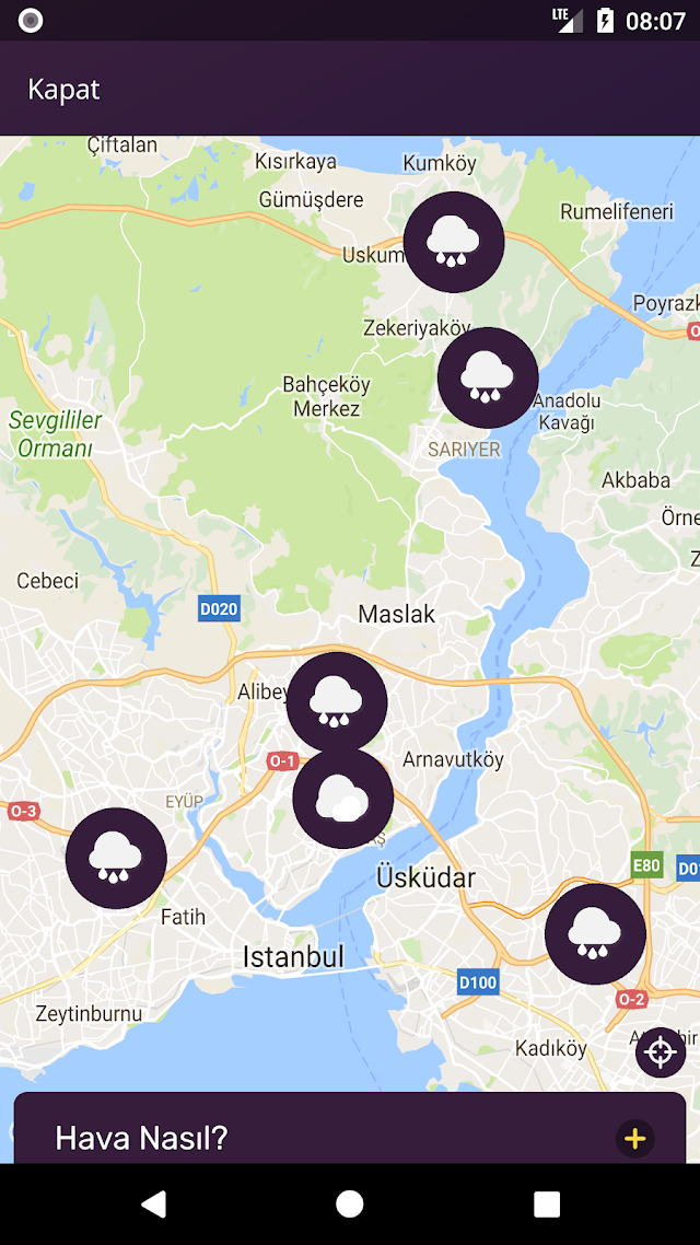 Hava Durumu Uygulaması Resimleri