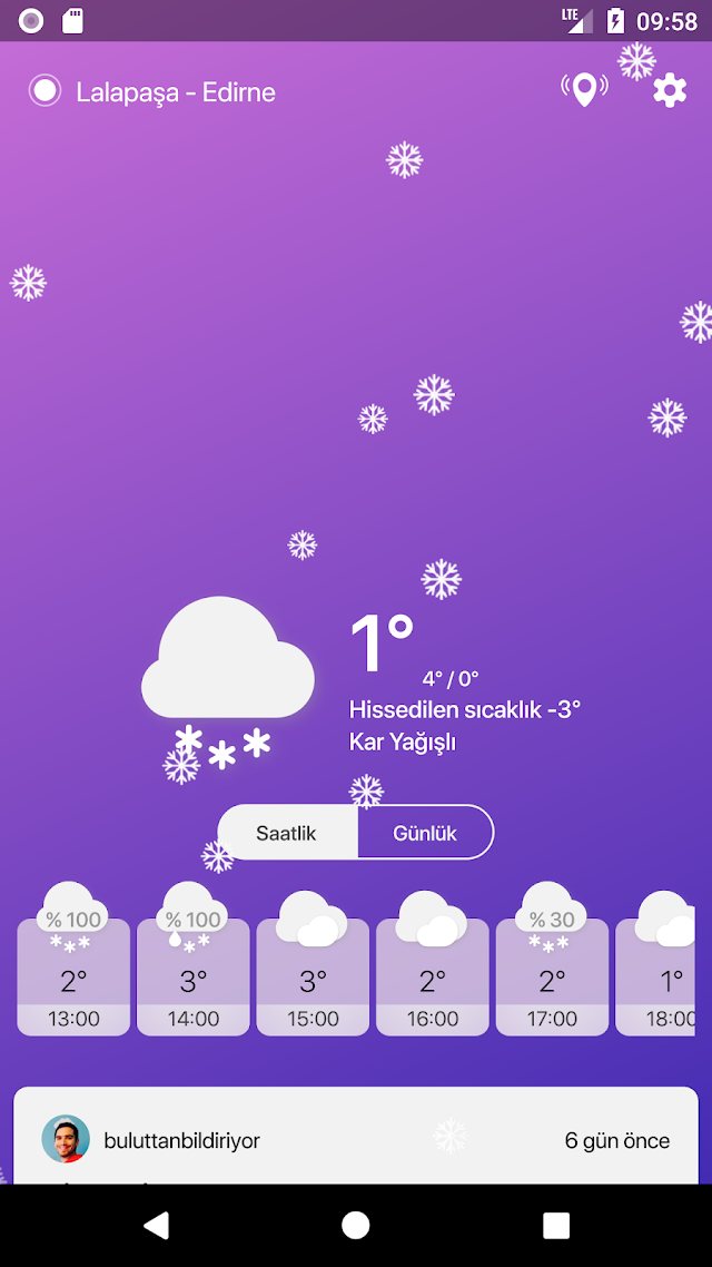Hava Durumu Uygulaması Resimleri