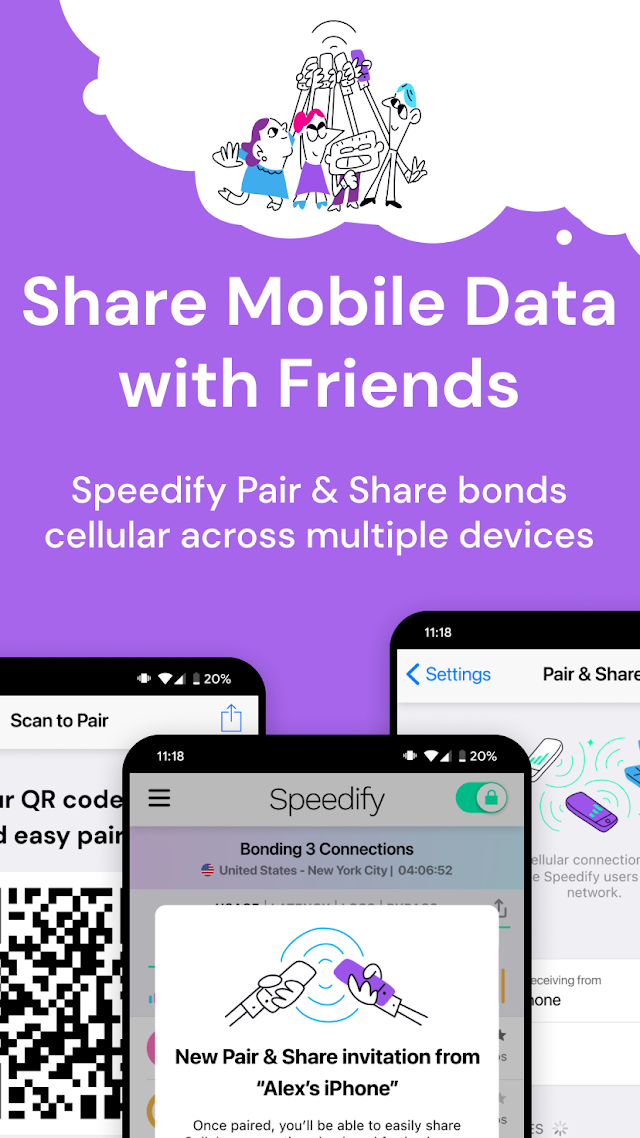 Speedify: Bond Satellite + 5G Resimleri