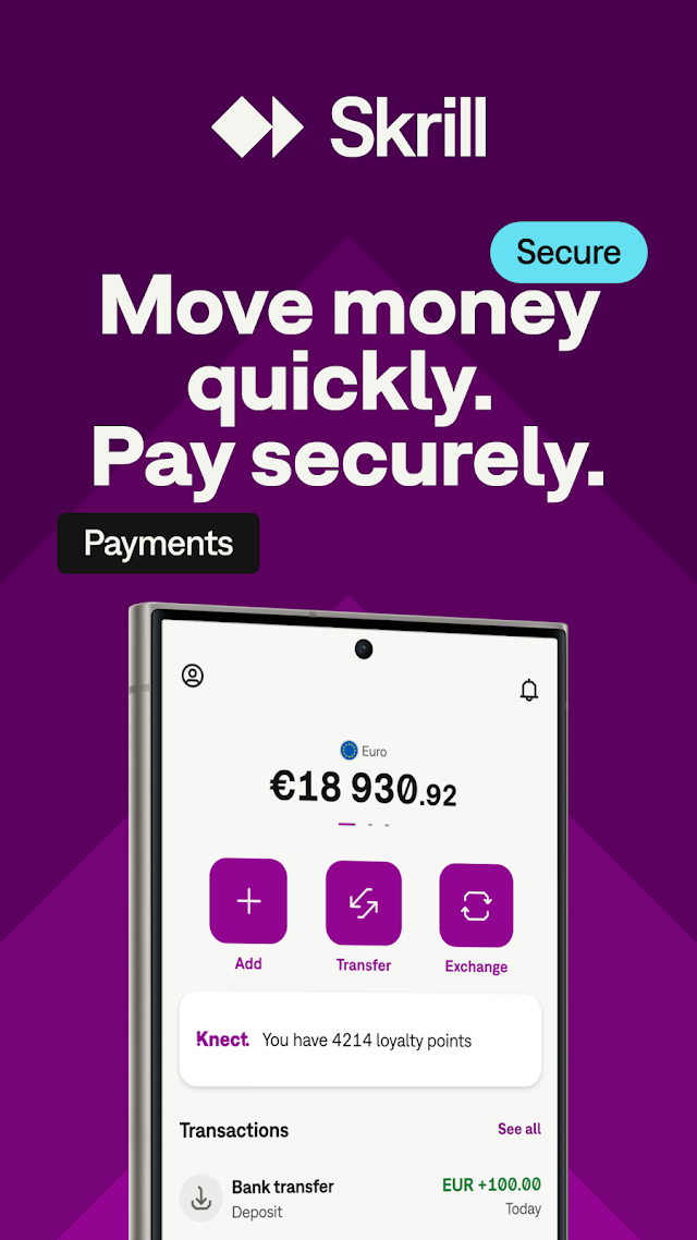 Skrill - Pay & Send Money Resimleri