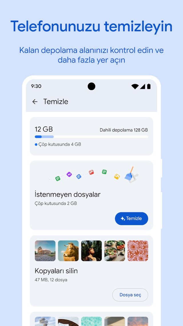 Telefon Temizleme ve Hızlandırma Uygulaması Resimleri