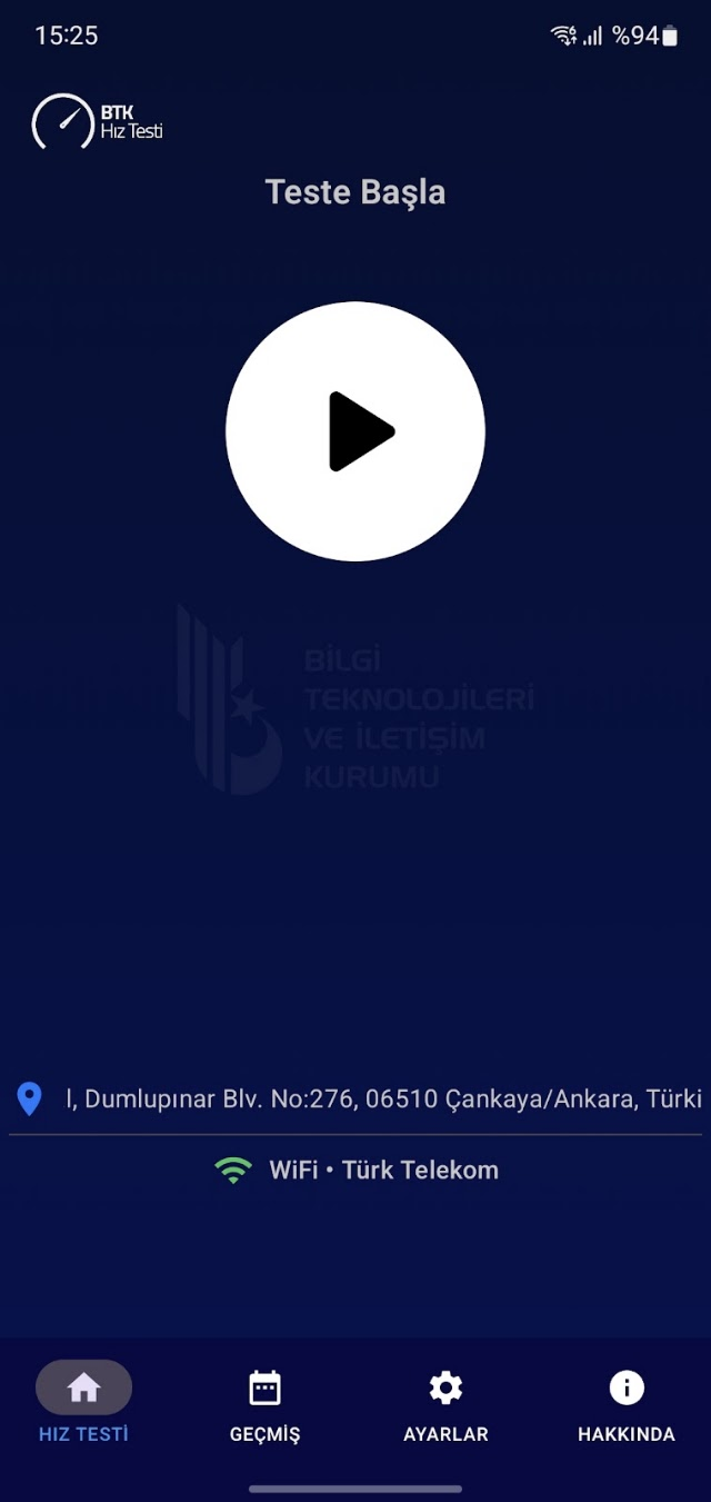 BTK Hız Testi Resimleri