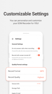 GOM Recorder - Voice and Sound Recorder Resimleri