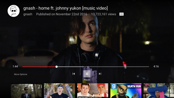 YouTube for Android TV Resimleri