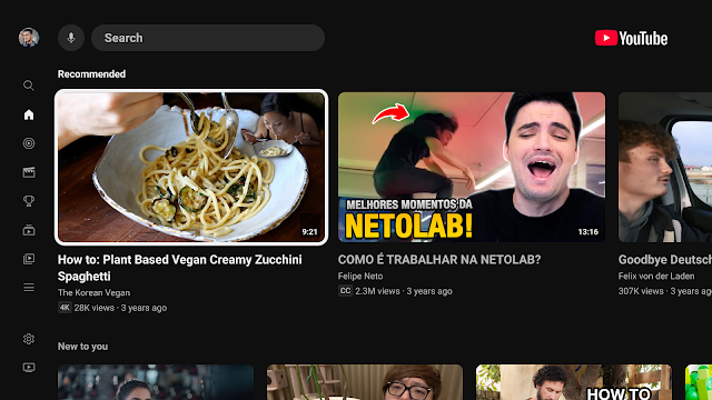 YouTube for Android TV Resimleri