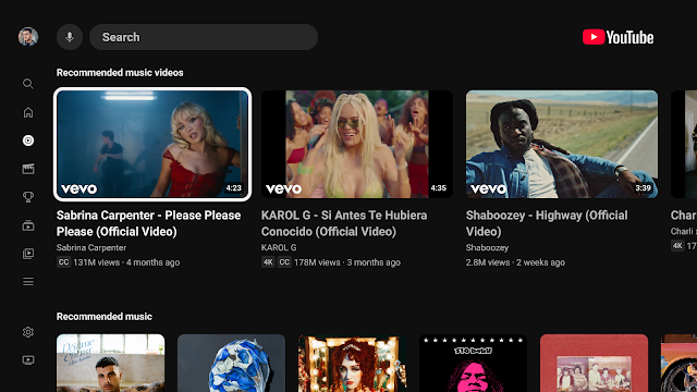 YouTube for Android TV Resimleri