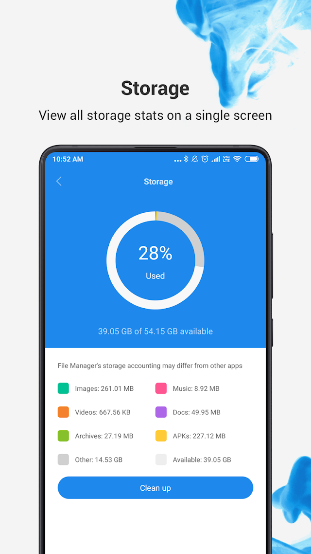 Xiaomi Dosya Yöneticisi Resimleri
