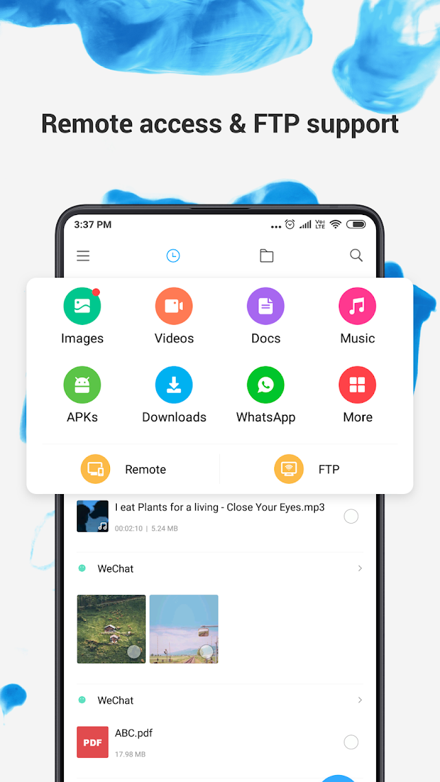 Xiaomi Dosya Yöneticisi Resimleri
