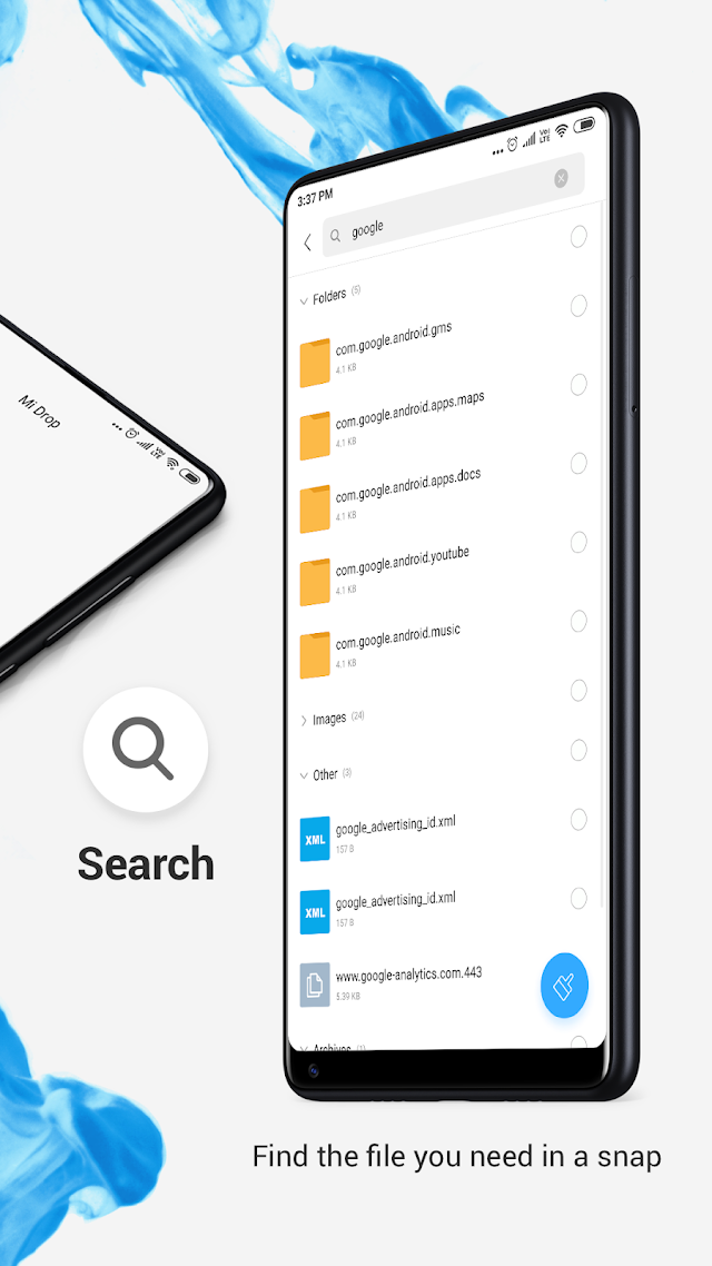 Xiaomi Dosya Yöneticisi Resimleri
