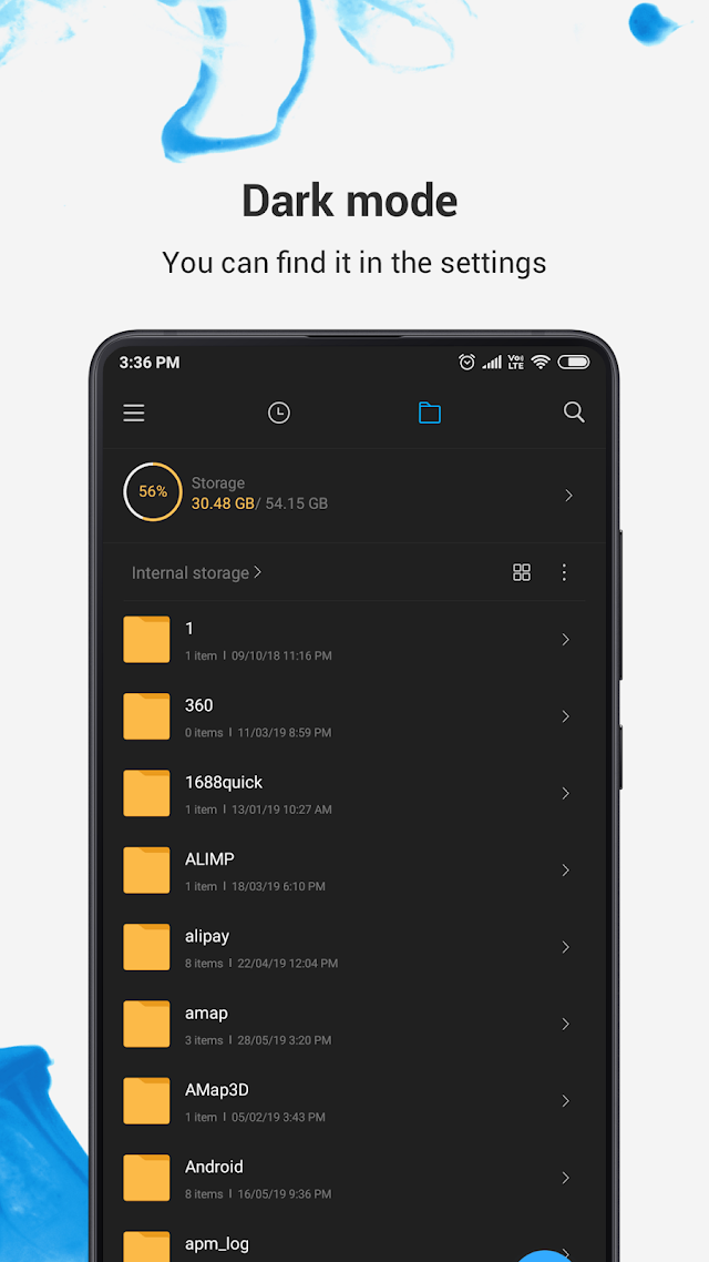Xiaomi Dosya Yöneticisi Resimleri
