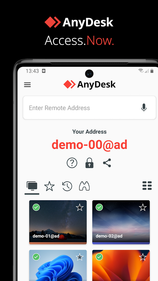 AnyDesk Uzak Masaüstü Yazılımı Resimleri
