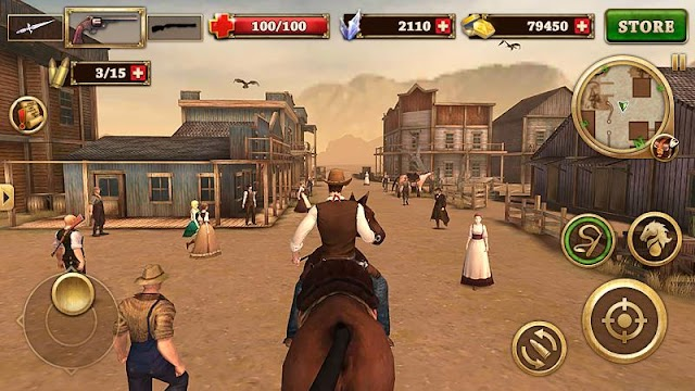 Batı silahşör West Gunfighter Resimleri
