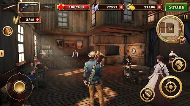 Batı silahşör West Gunfighter Resimleri