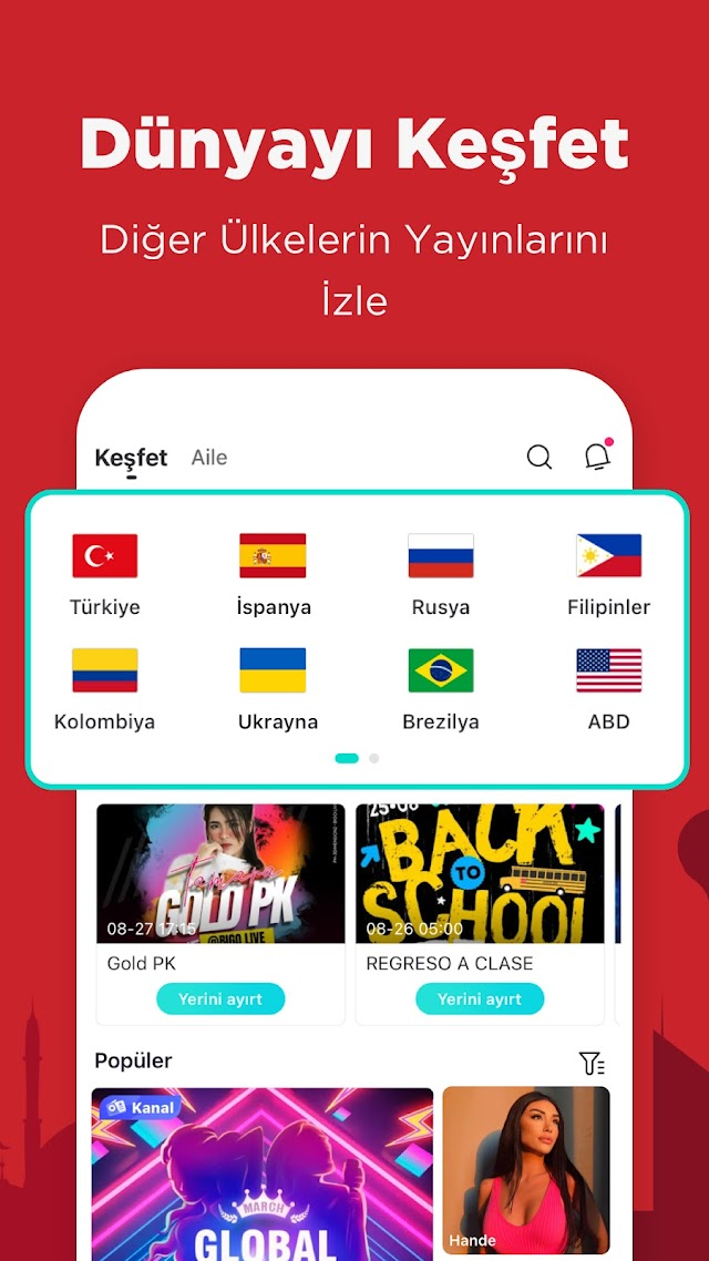 Bigo Live -Canlı Yayın, Sohbet Resimleri
