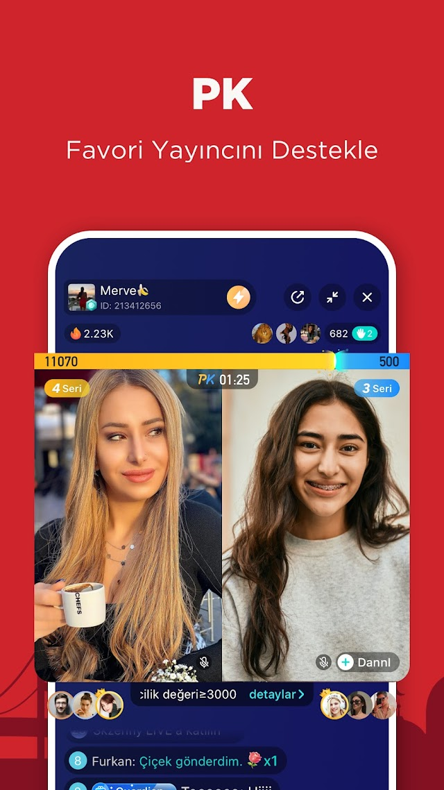 Bigo Live -Canlı Yayın, Sohbet Resimleri