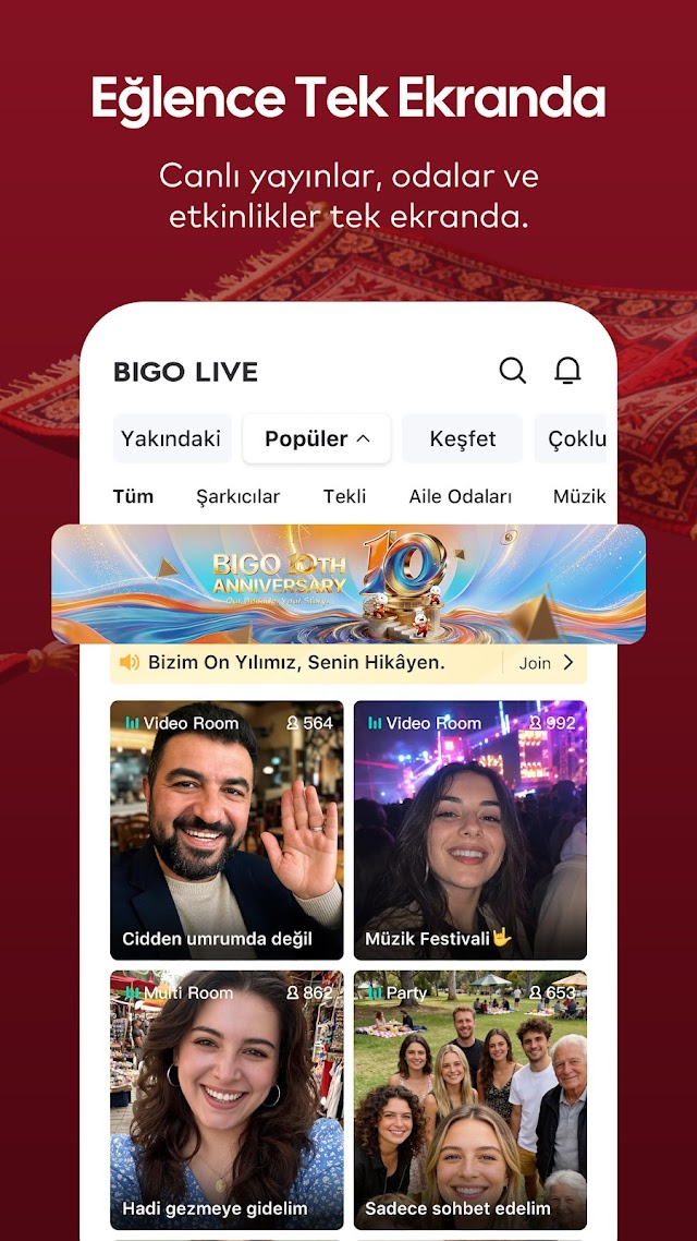 Bigo Live -Canl� Yay�n, Sohbet Resimleri