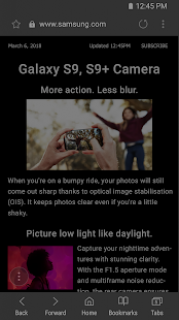 Samsung Internet Browser Resimleri