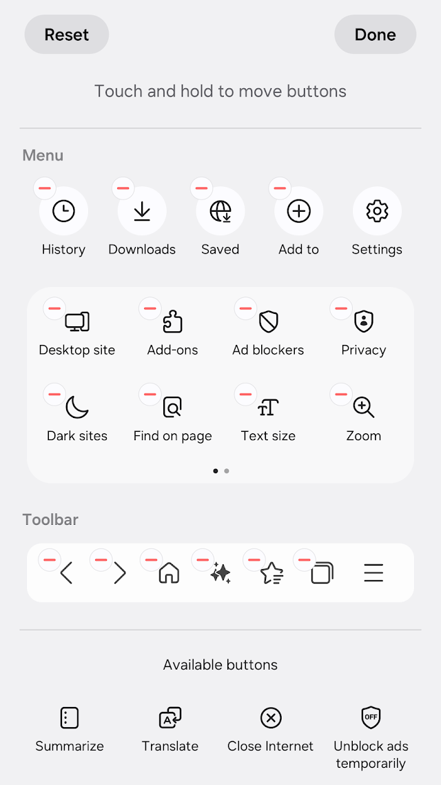 Samsung Browser Resimleri
