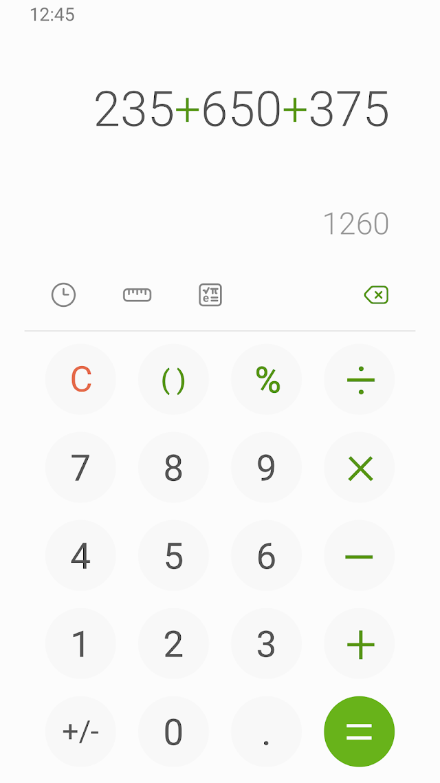 Samsung Hesap Makinesi Resimleri