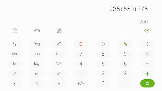 Samsung Hesap Makinesi Resimleri