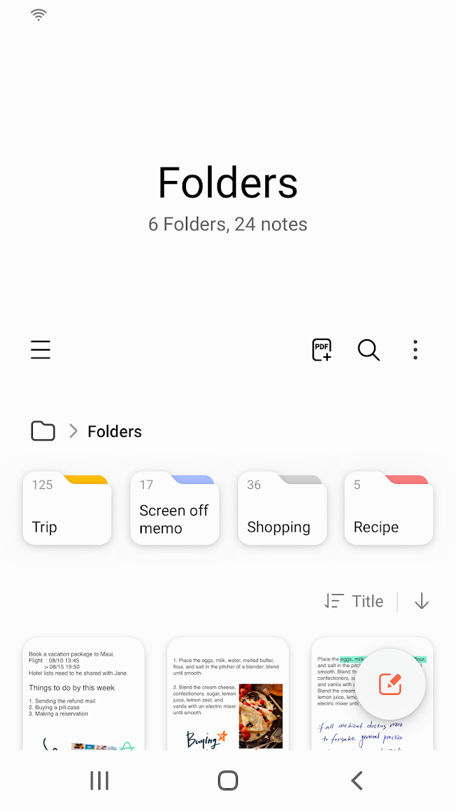 Samsung Notlar Resimleri