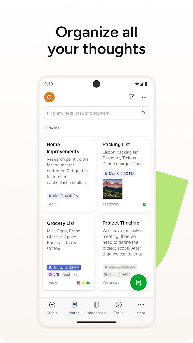 Evernote - Not D�zenleyici Resimleri