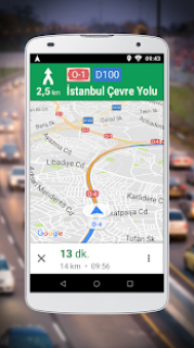 Google Maps Go iin Navigasyon Resimleri