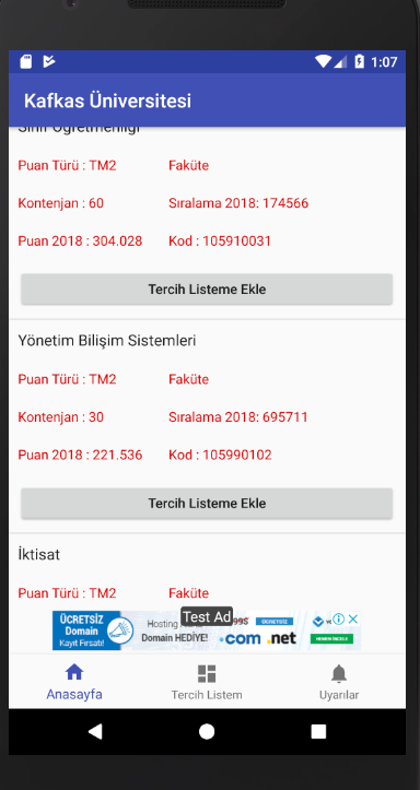 YKS-Üniversite Ek Tercih Rehbe Resimleri