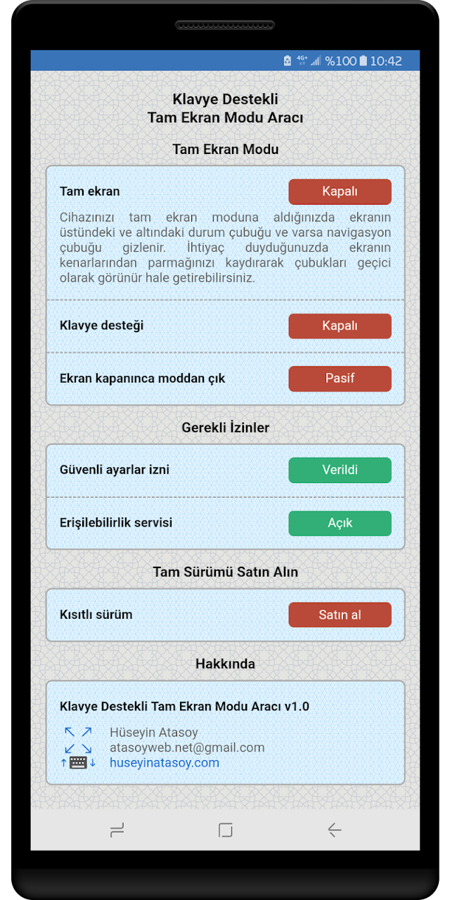 Tam Ekran Modu Aracı Resimleri