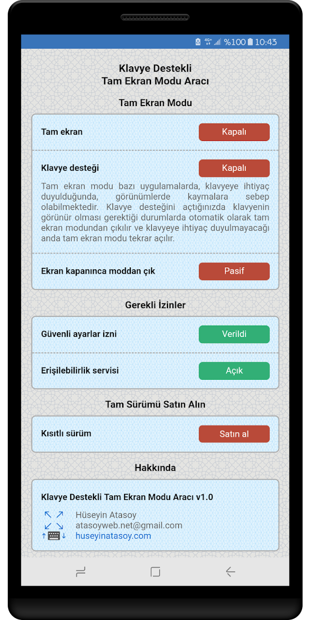 Tam Ekran Modu Aracı Resimleri