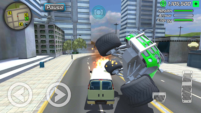 Rope Frog Ninja Hero Car Vegas Resimleri