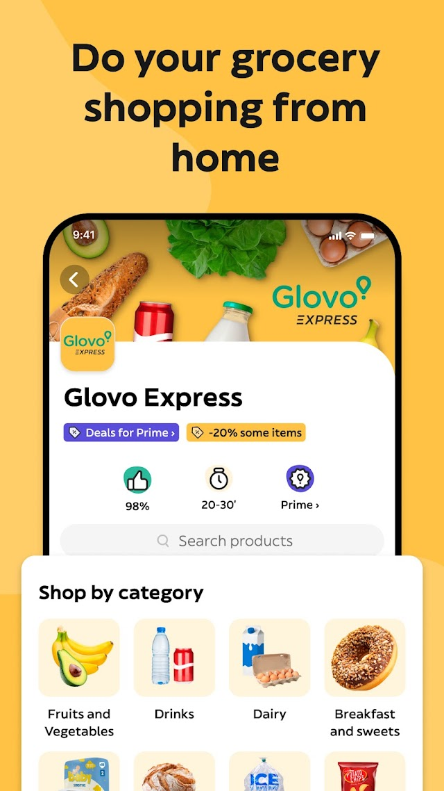 Glovo: Food & Grocery Delivery Resimleri