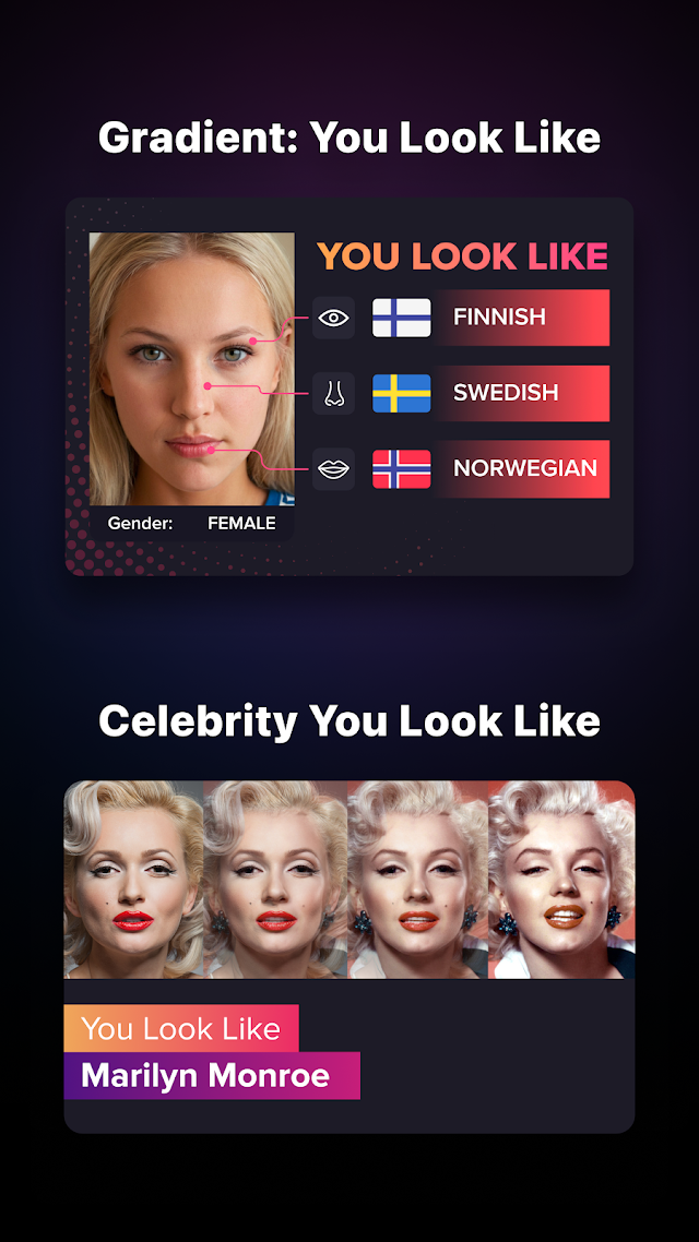 Gradient: Celebrity Look Like Resimleri