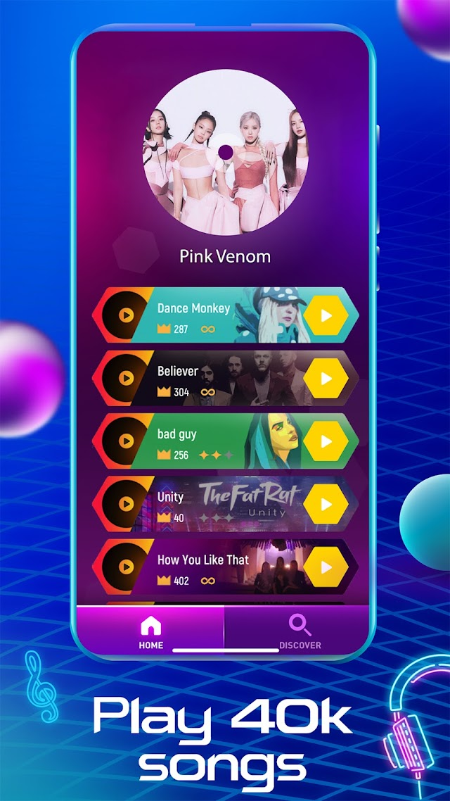 Tiles Hop Piyano Müzik Oyunu Resimleri