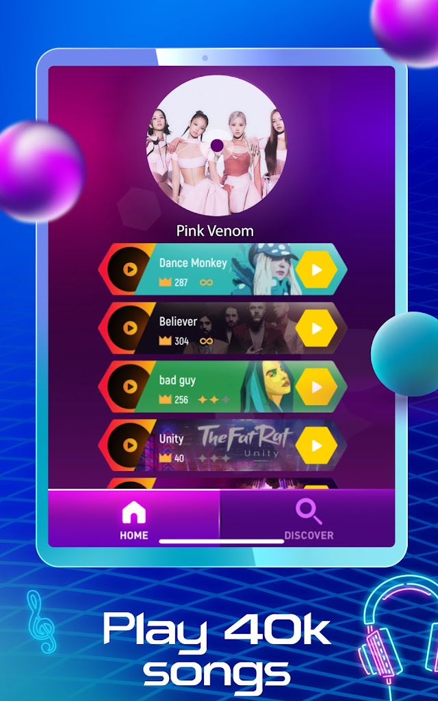 Tiles Hop Piyano Müzik Oyunu Resimleri