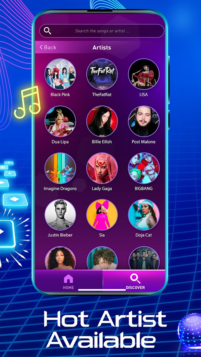 Tiles Hop Piyano Müzik Oyunu Resimleri