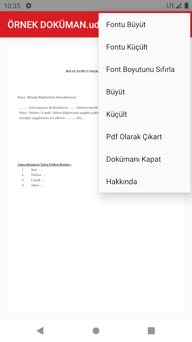 Uyap Doküman Editör Resimleri