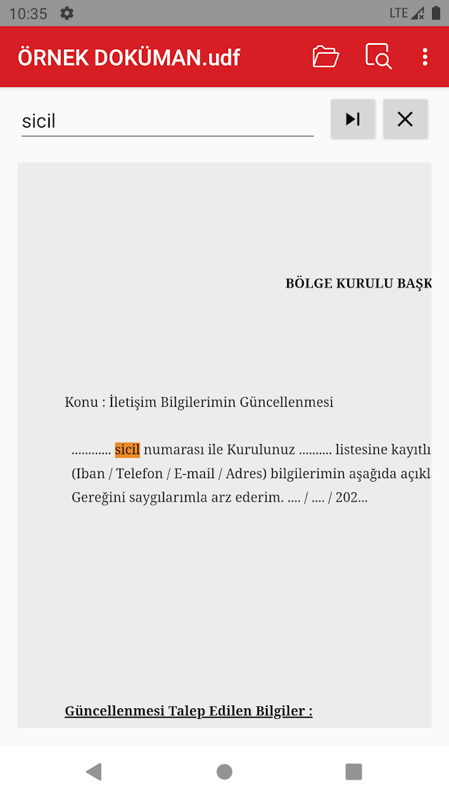 Uyap Doküman Editör Resimleri