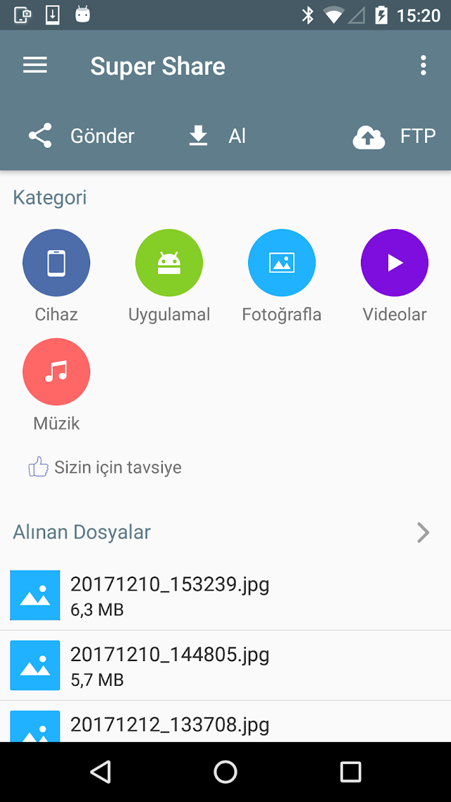 WiFi Dosya Aktarımı Resimleri