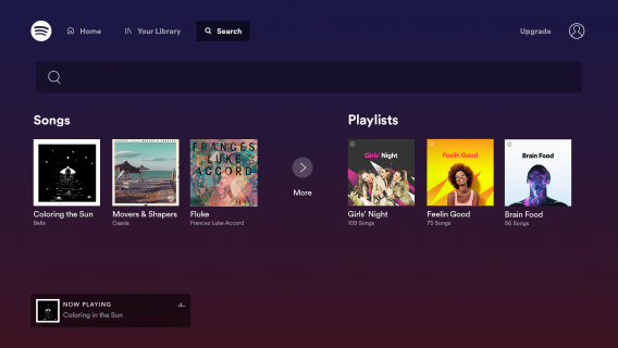 Android TV iin Spotify Music Resimleri