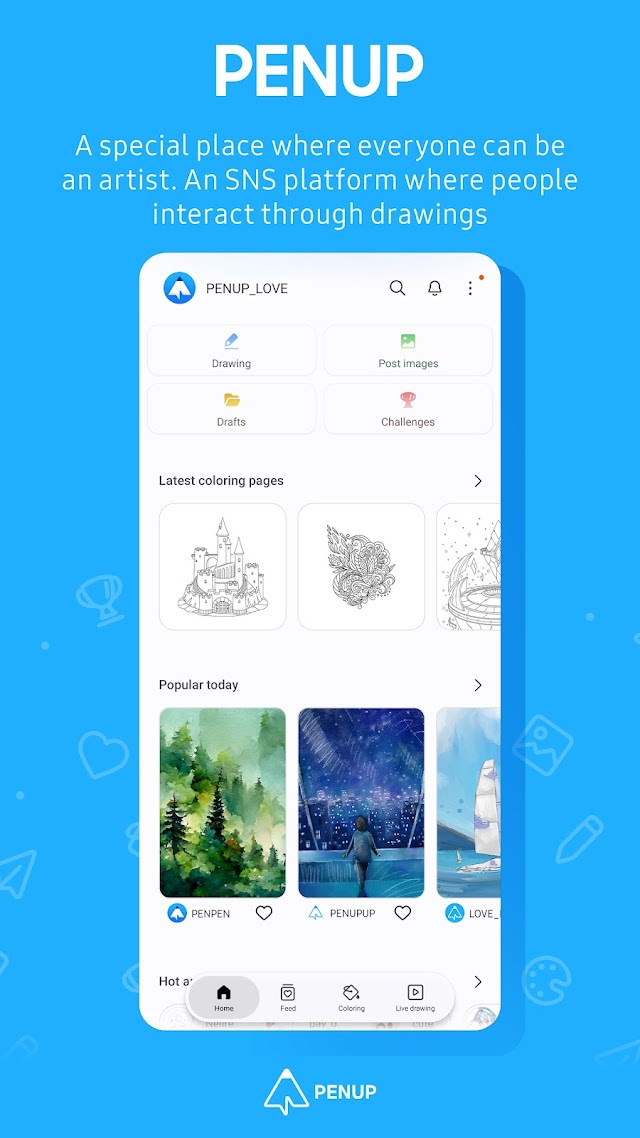 PENUP – Drawing-sharing SNS Resimleri